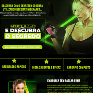 Landing Page para venda de produtos Fitness e Emagrecimento.