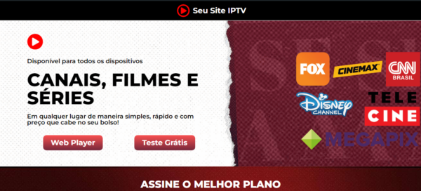 Landing page para venda de IPTV