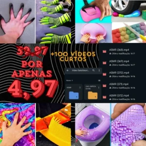 Pack Diversos Vídeos Asmr/satisfying Satisfatório