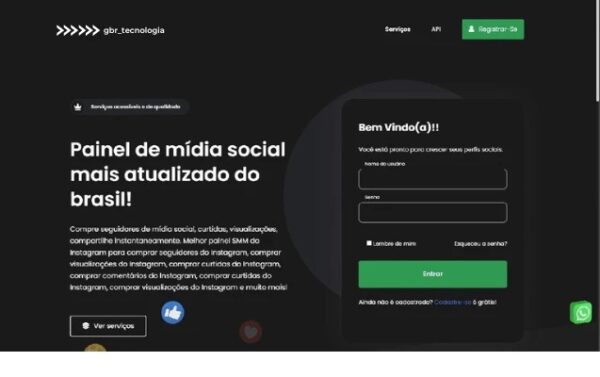 Painel SMM Completo com PIX Automático